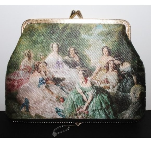 Vintage Handbags - Vintage Victorian 2 Compartment Cosmetic Bag NEW
